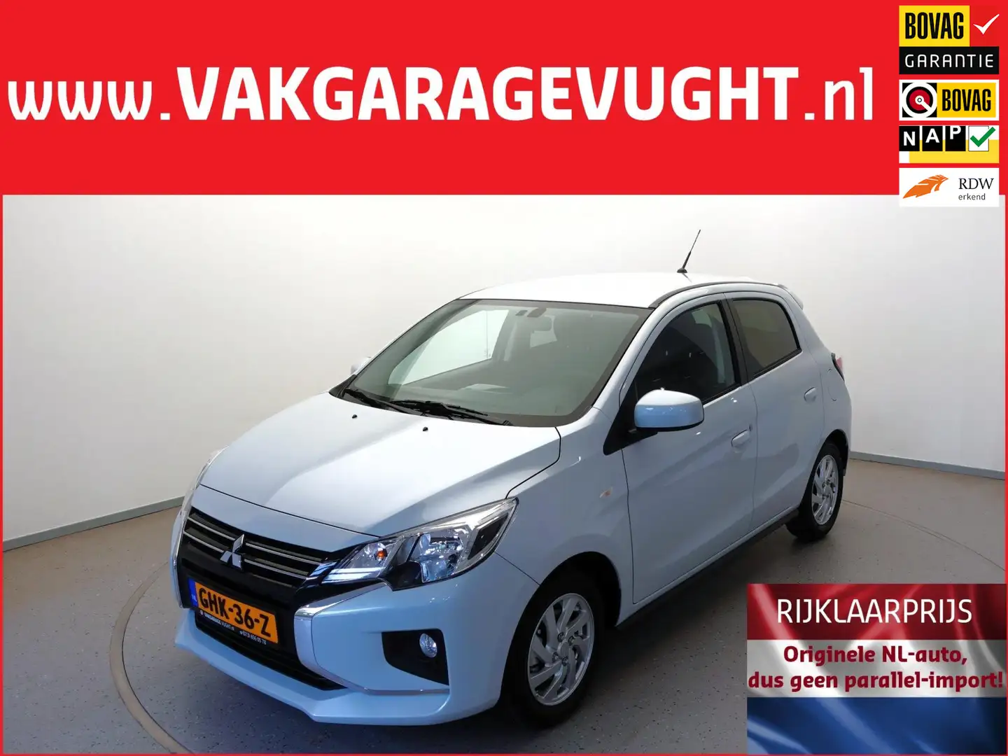 Mitsubishi Space Star 1.2i 71pk Dynamic AUTOMAAT 675km! NIEUWSTAAT Wit - 1
