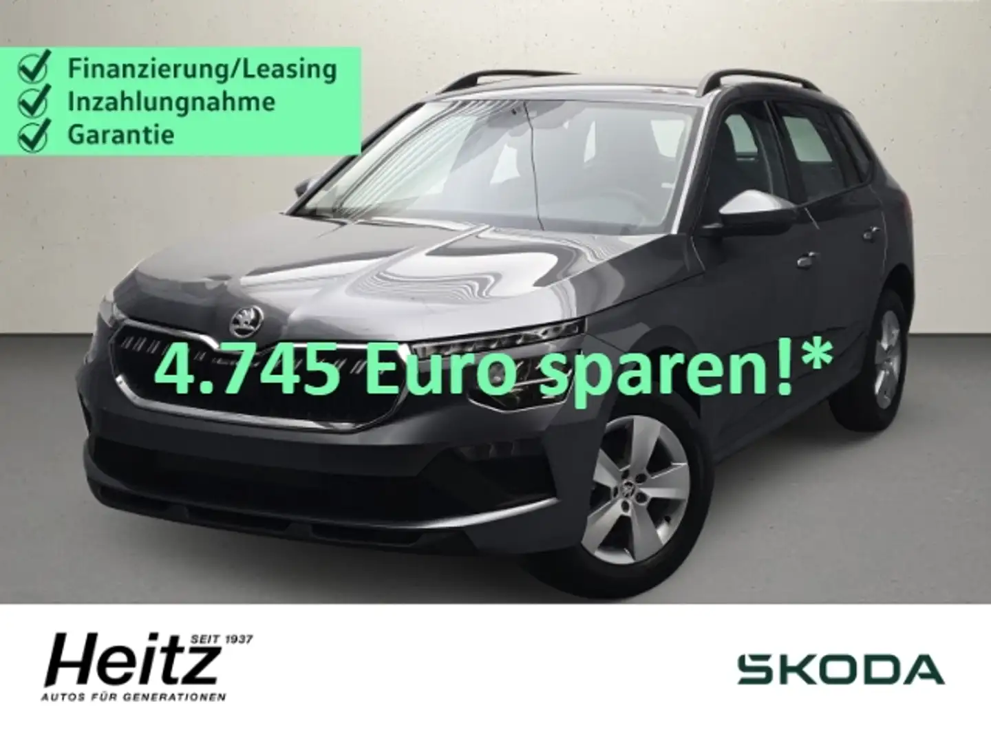 Skoda Kamiq 1.0 TSI Essence AHK LED Klima PDC SHZ FSE Grigio - 1