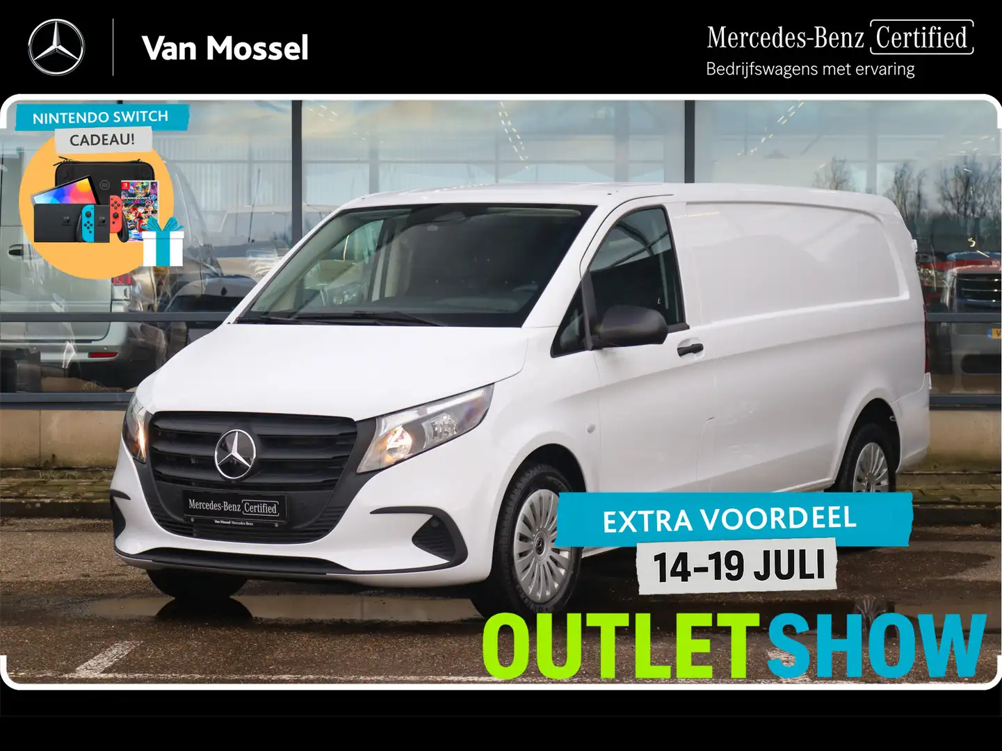 Mercedes-Benz Vito 116 CDI L3 Pro | AIRCO/CAMERA/CRUISE | Certified . Blanc - 1