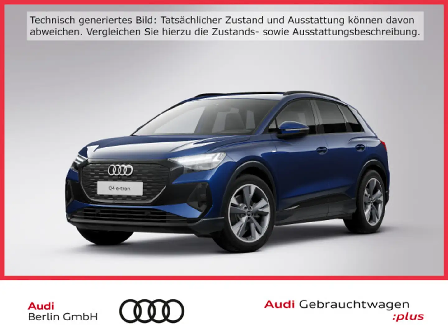 Audi Q4 e-tron 35 AHK PDC 360°K NAVI HUD PANO VIRTUAL Blau - 1