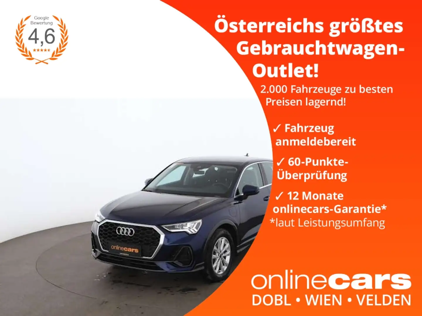 Audi Q3 SB 45 TFSI e Aut LED RADAR NAVI SITZHZG TEMP Bleu - 1