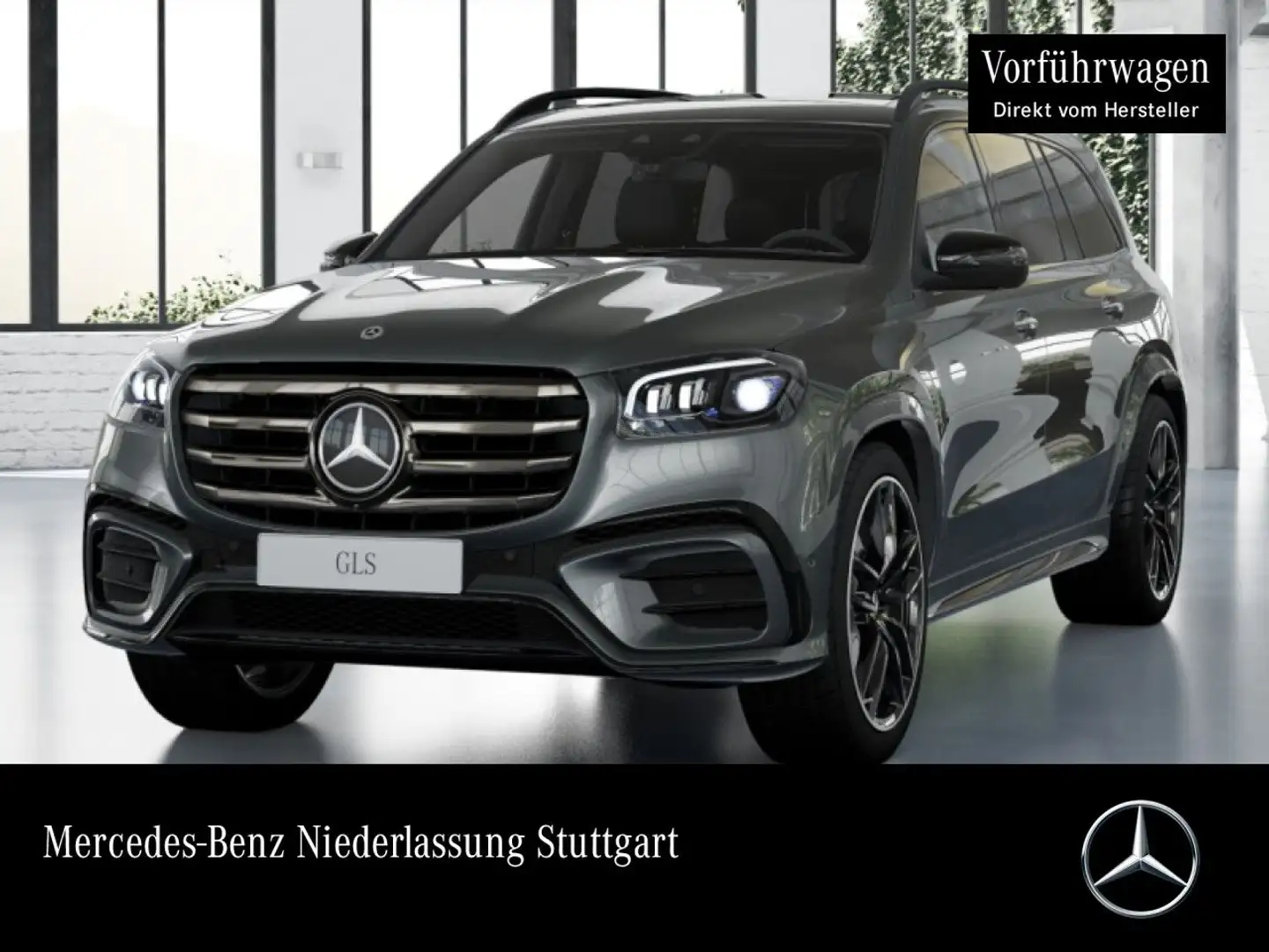 Mercedes-Benz GLS 450 d 4M AMG+NIGHT+PANO+360+AHK+MULTIBEAM+SPUR Сірий - 1