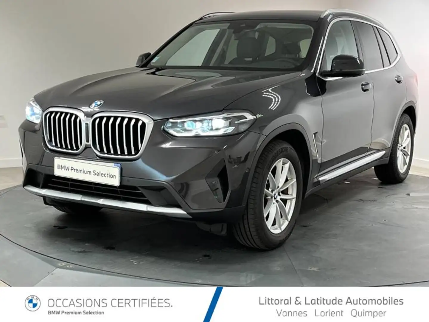 BMW X3 sDrive18dA 150ch  Business Design Gris - 1