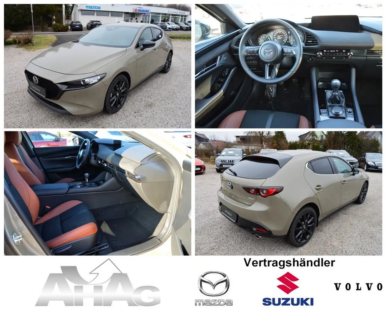 Mazda 3 e-SKYACTIV-G 140 M HYBRID NAGISA *Leder+LED+3xPDC* Green - 1