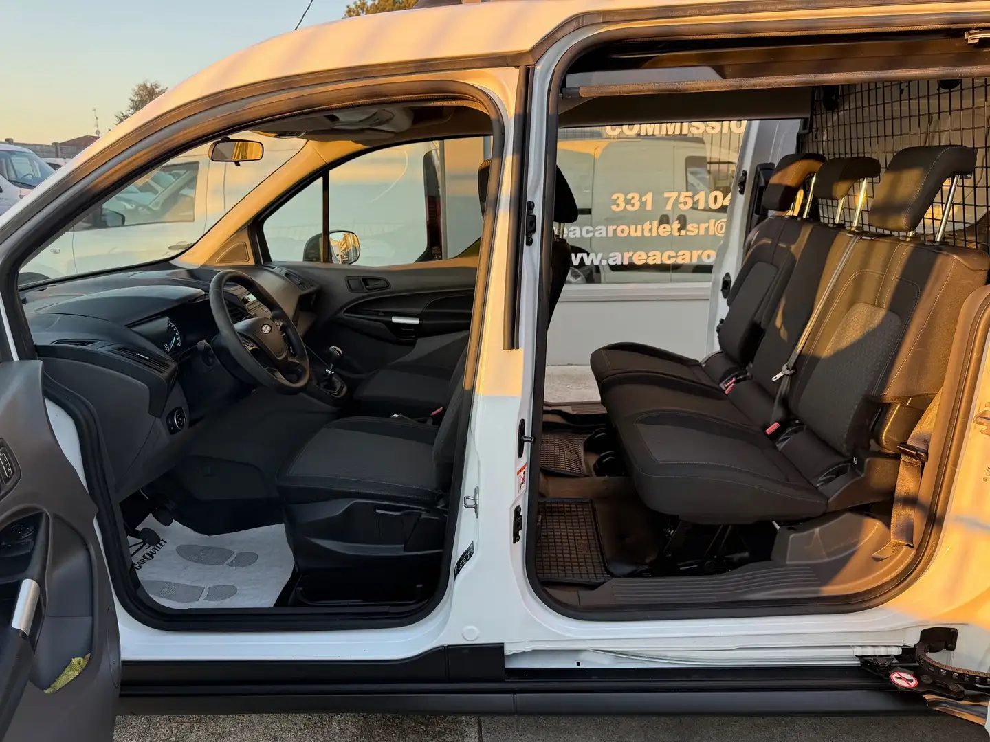 Ford Transit Connect 230 1.5 TDCi 100CV *PASSO LUNGO*AUTOCARRO 5 POSTI Bianco - 2