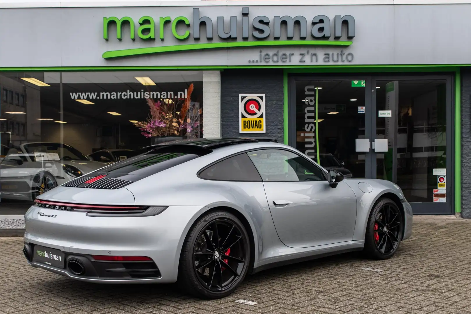 Porsche 992 3.0 Carrera 4S / SPORT CHRONO / SCH.DAK / SPORTUIT Grijs - 2