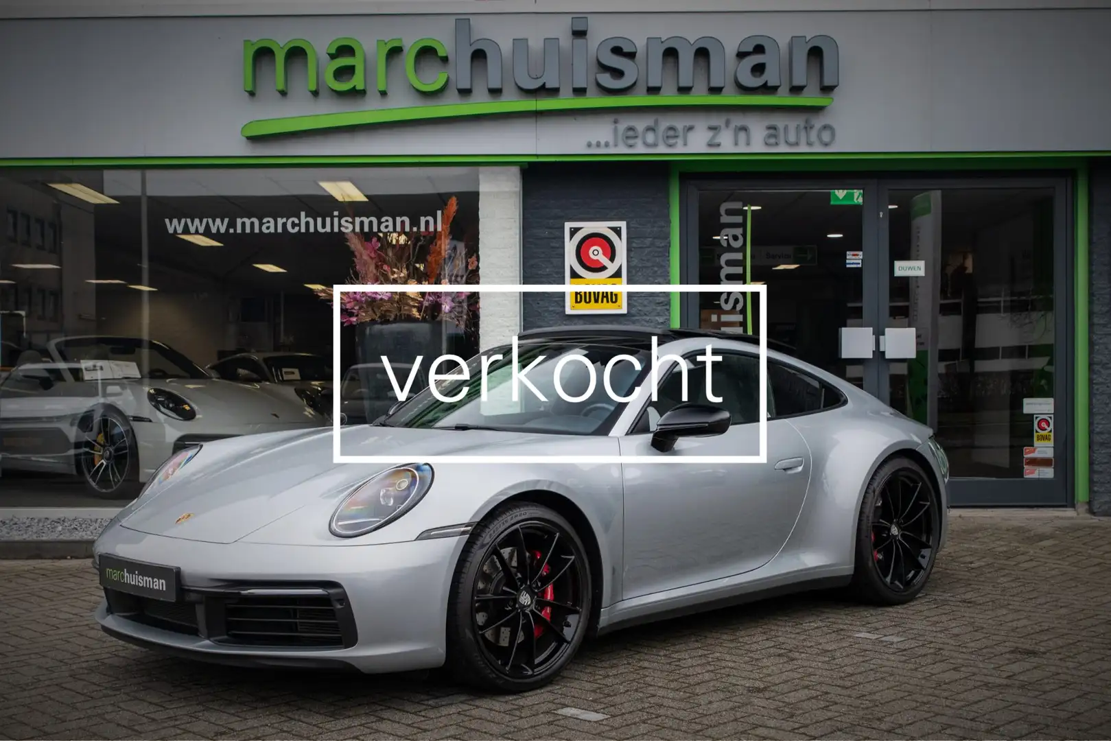 Porsche 992 3.0 Carrera 4S / SPORT CHRONO / SCH.DAK / SPORTUIT Gris - 1
