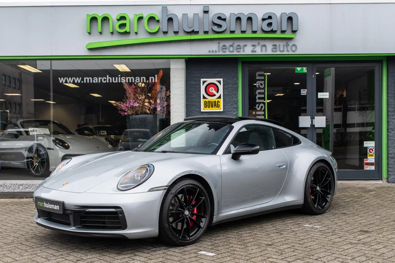 Porsche 992 3.0 Carrera 4S / SPORT CHRONO / SCH.DAK / SPORTUIT Grijs - 1
