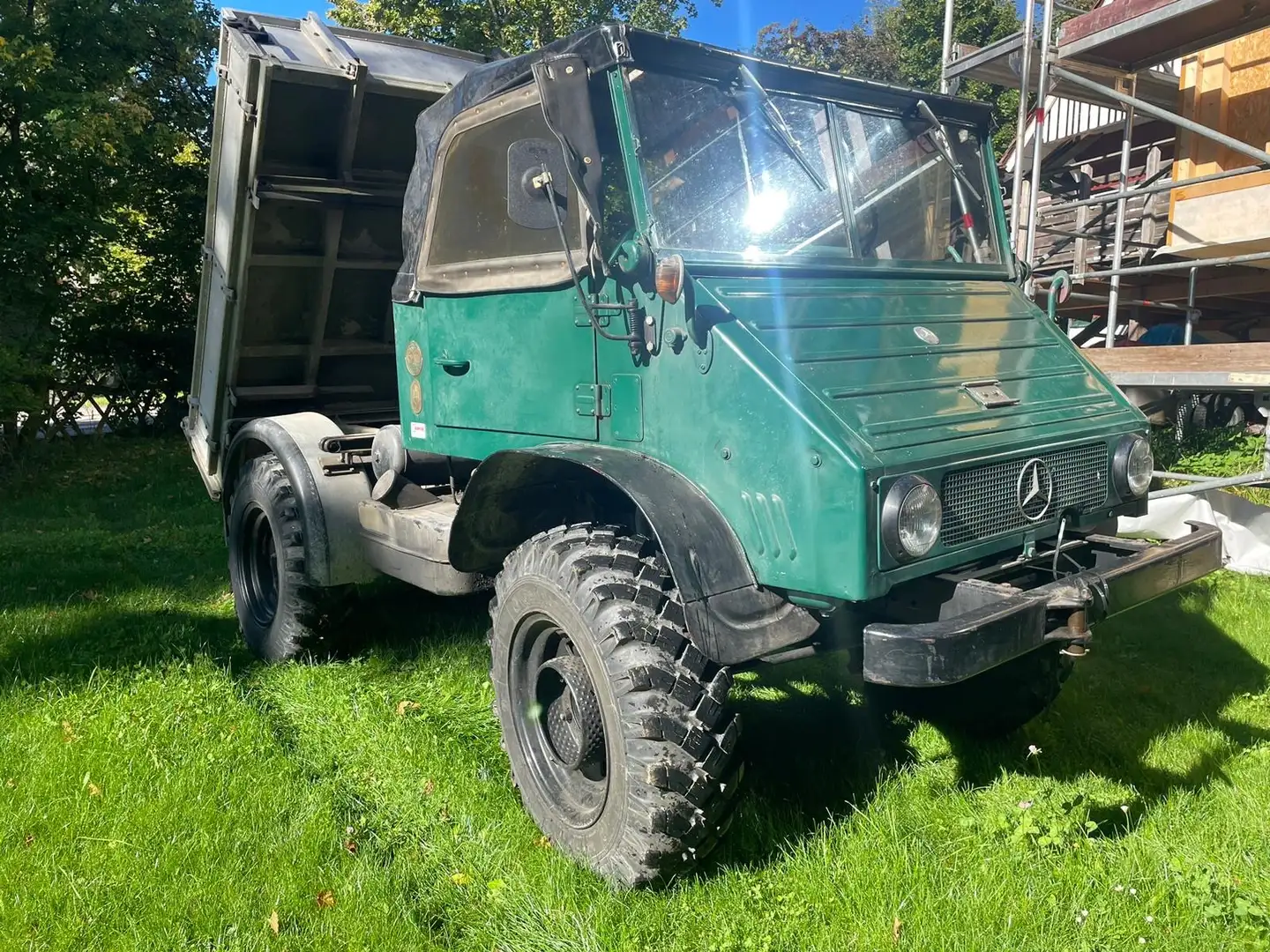 Unimog 411 Cabrio | Kipper | Tüv & H-Kennzeichen Grün - 2