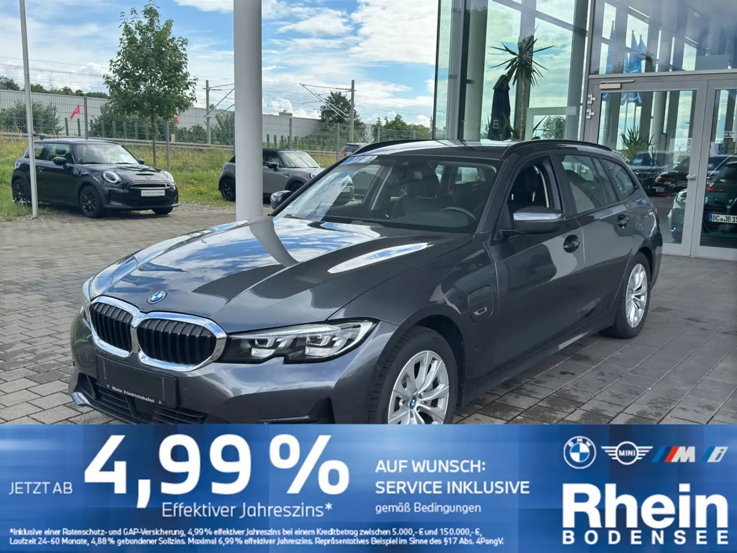 BMW 330 e Touring PDC ACC Sportsitz Sitzheizung Grau - 1