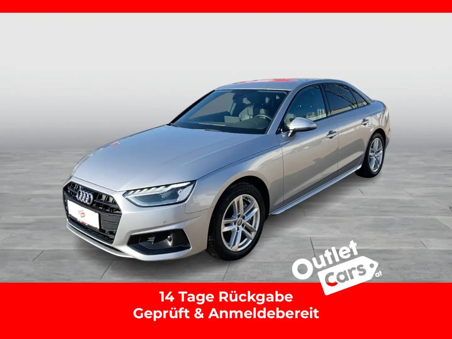 Audi A4 40 2.0 TDI AUT. LED+LEDER+NAV+RADAR+SOUND Silber - 1