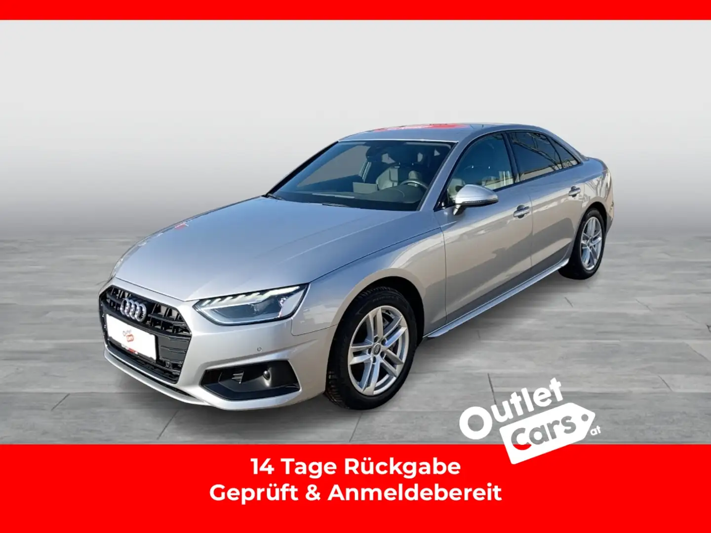Audi A4 40 2.0 TDI advanced ASSIST+LED+LEDER+NAVI+LM Argent - 1