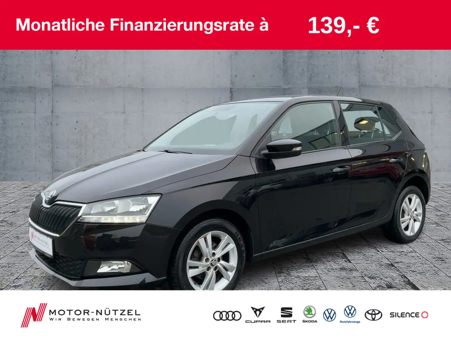 Skoda Fabia 1.0 TSI AMBITION APP+SHZ+RFK+PDC+GRA+15" Noir - 1