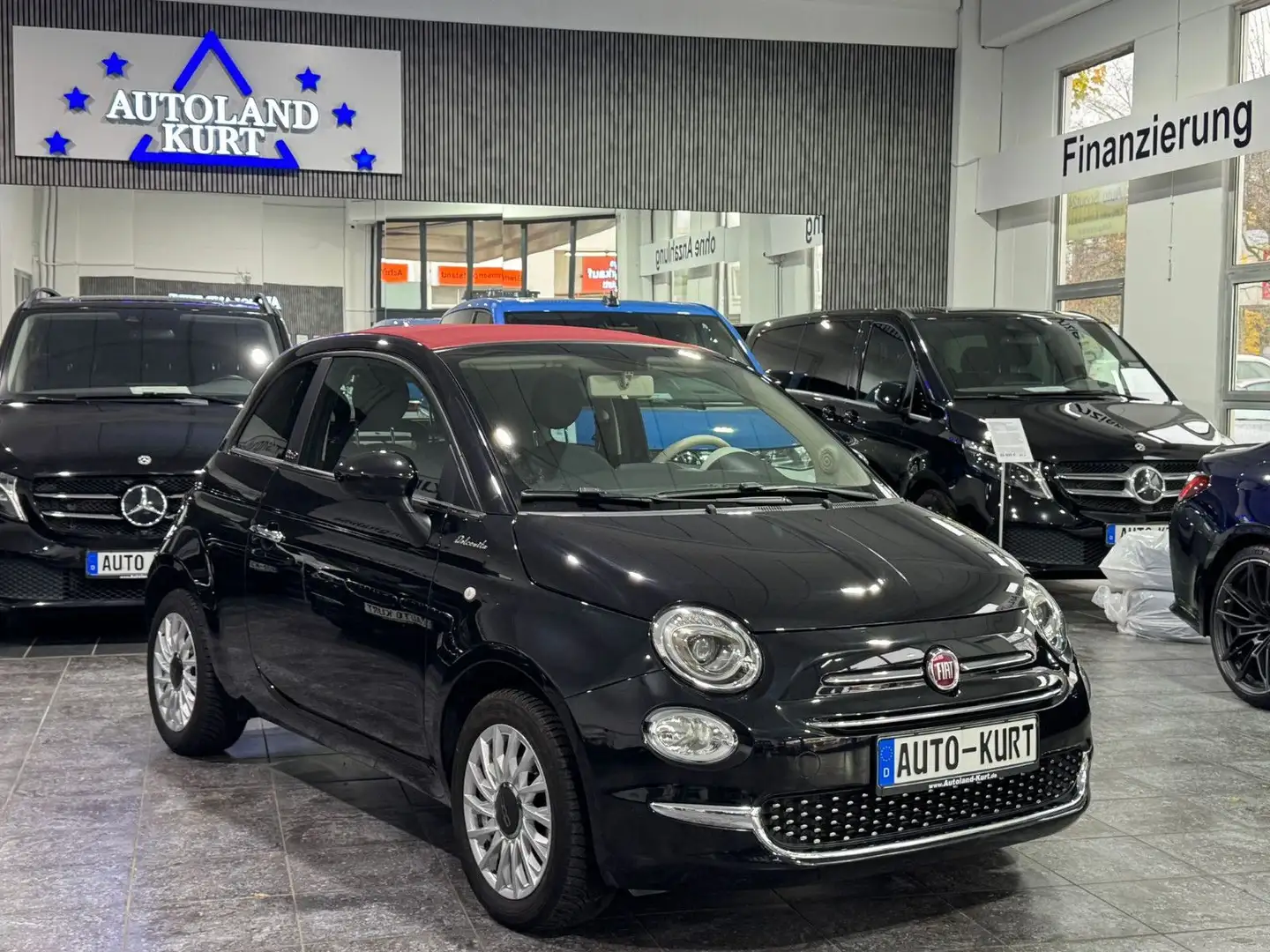 Fiat 500C 1,0Hybrid*DolceVita*Leder*VerdeckRot*Ucon.* Schwarz - 1
