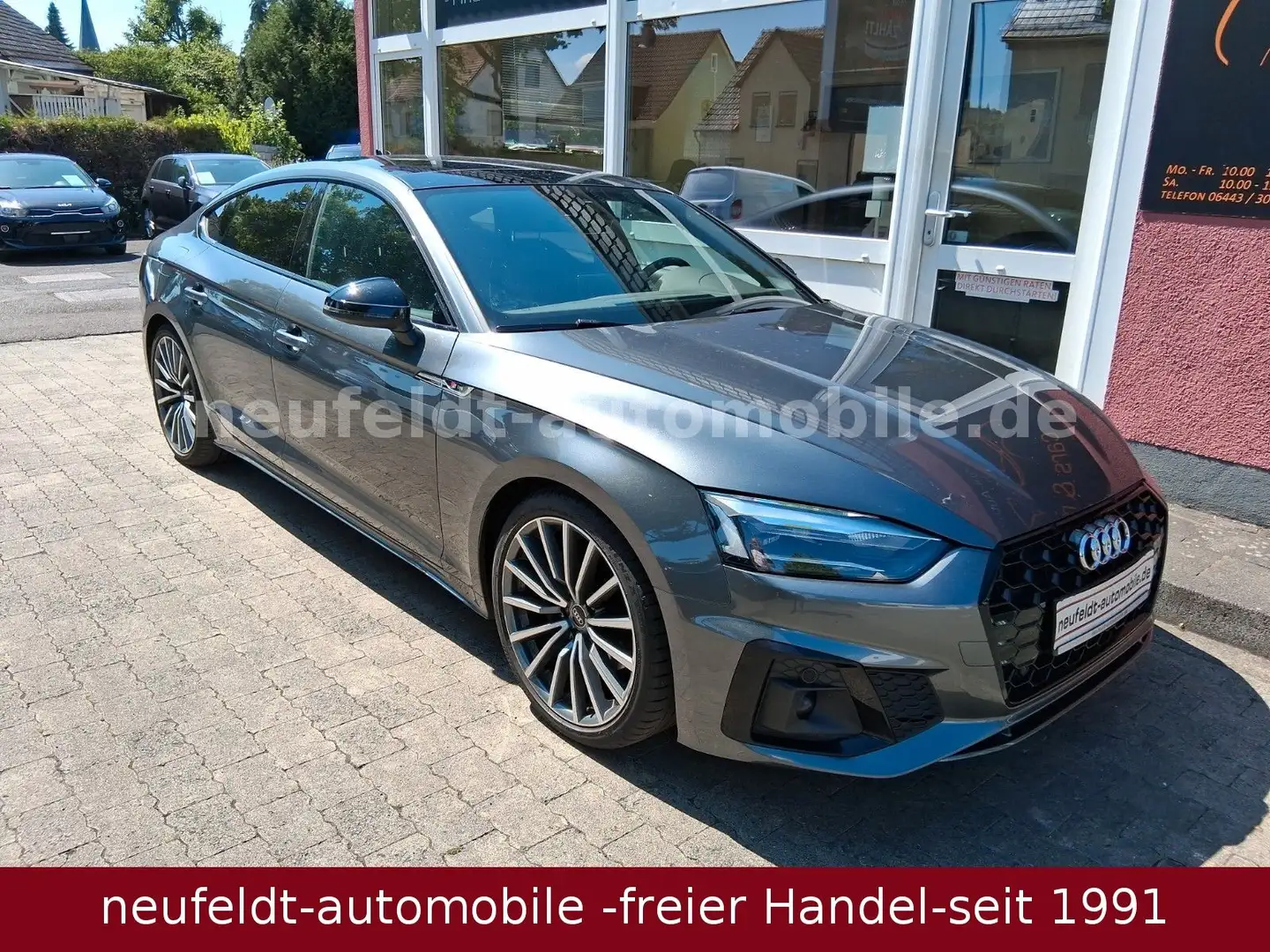 Audi A5 Sportback 40 TFSI S line BLACK Facelift Gris - 2