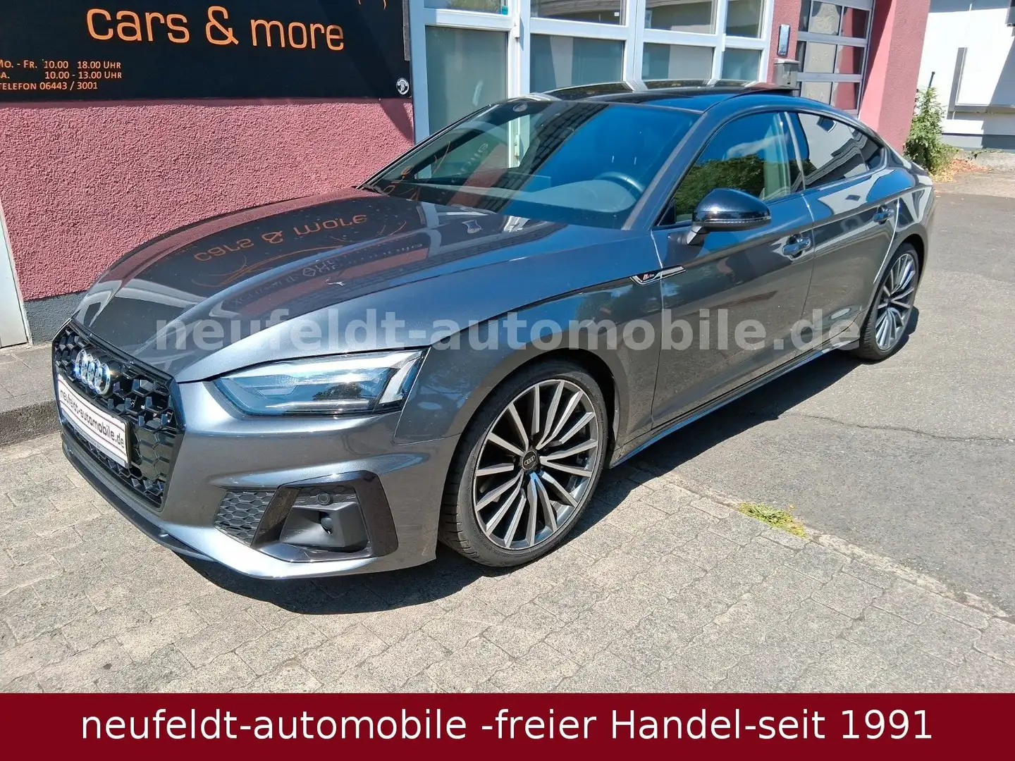 Audi A5 Sportback 40 TFSI S line BLACK Facelift Gris - 1