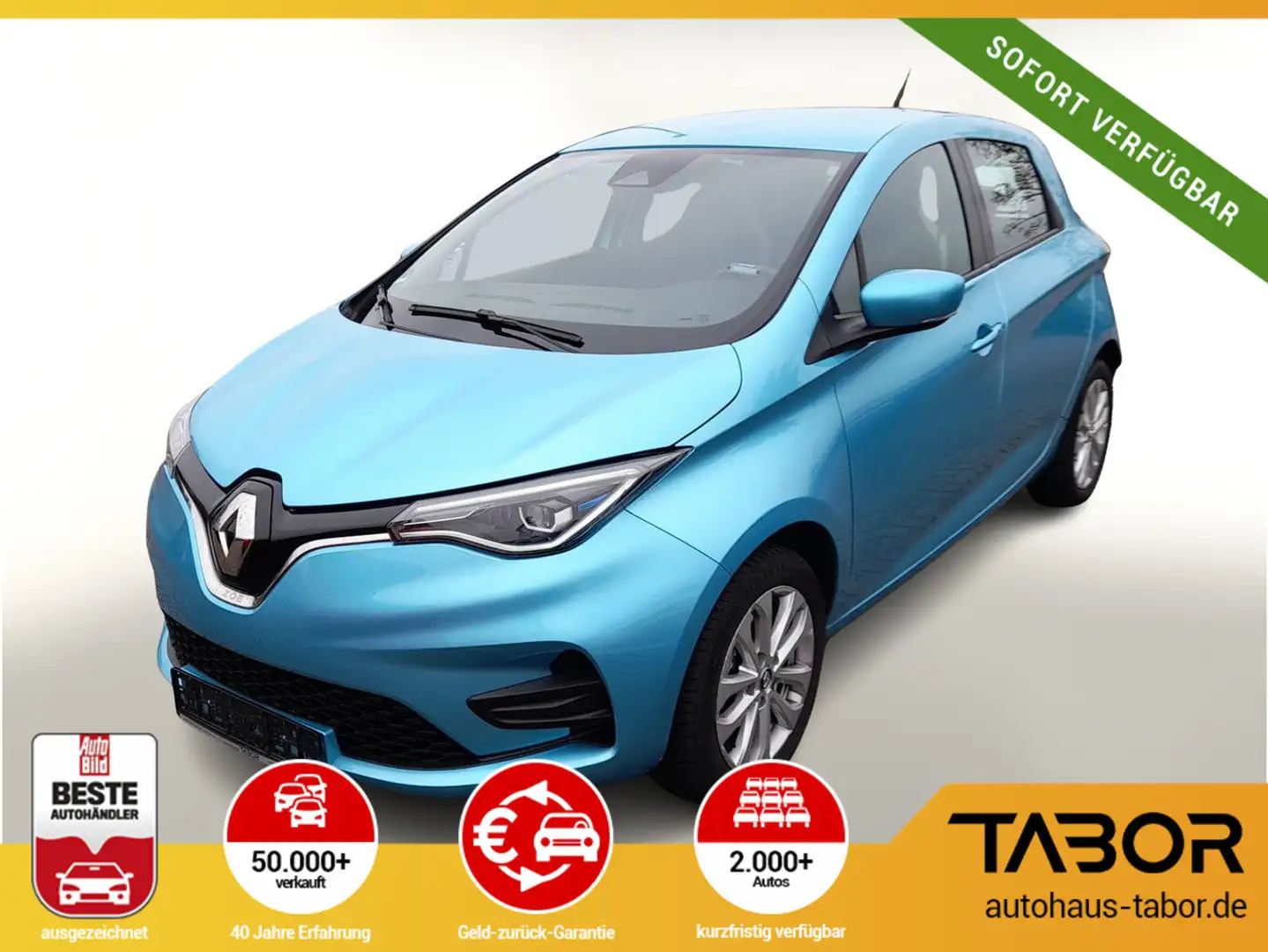 Renault ZOE ZE50 R110 Exp Kaufbatterie LED Nav SHZ Blau - 1