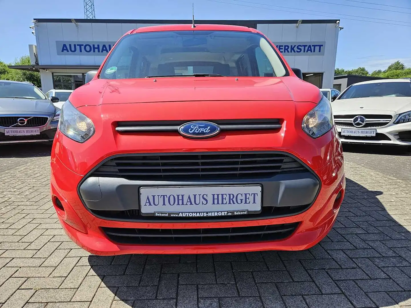 Ford Tourneo Connect 1.0 EcoBoost Start-Stop Ambiente 1.Hand/Scheckheft Rot - 2