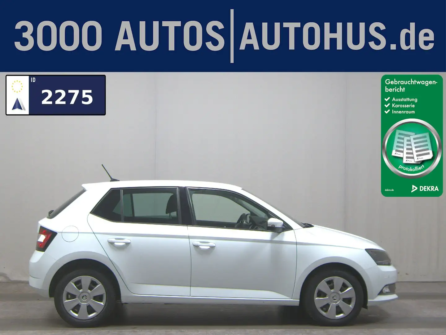 Skoda Fabia 1.4 TDI Ambition Navi PDC Shz Klima DAB Weiß - 1