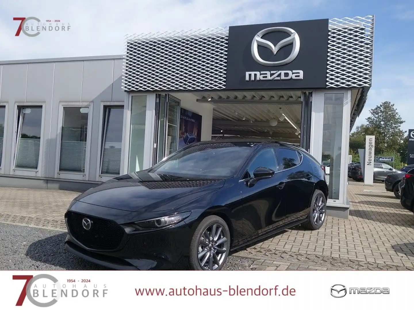 Mazda 3 2,5 L Exclusive 140 BOSE|Navi|360 Kamera Nero - 1