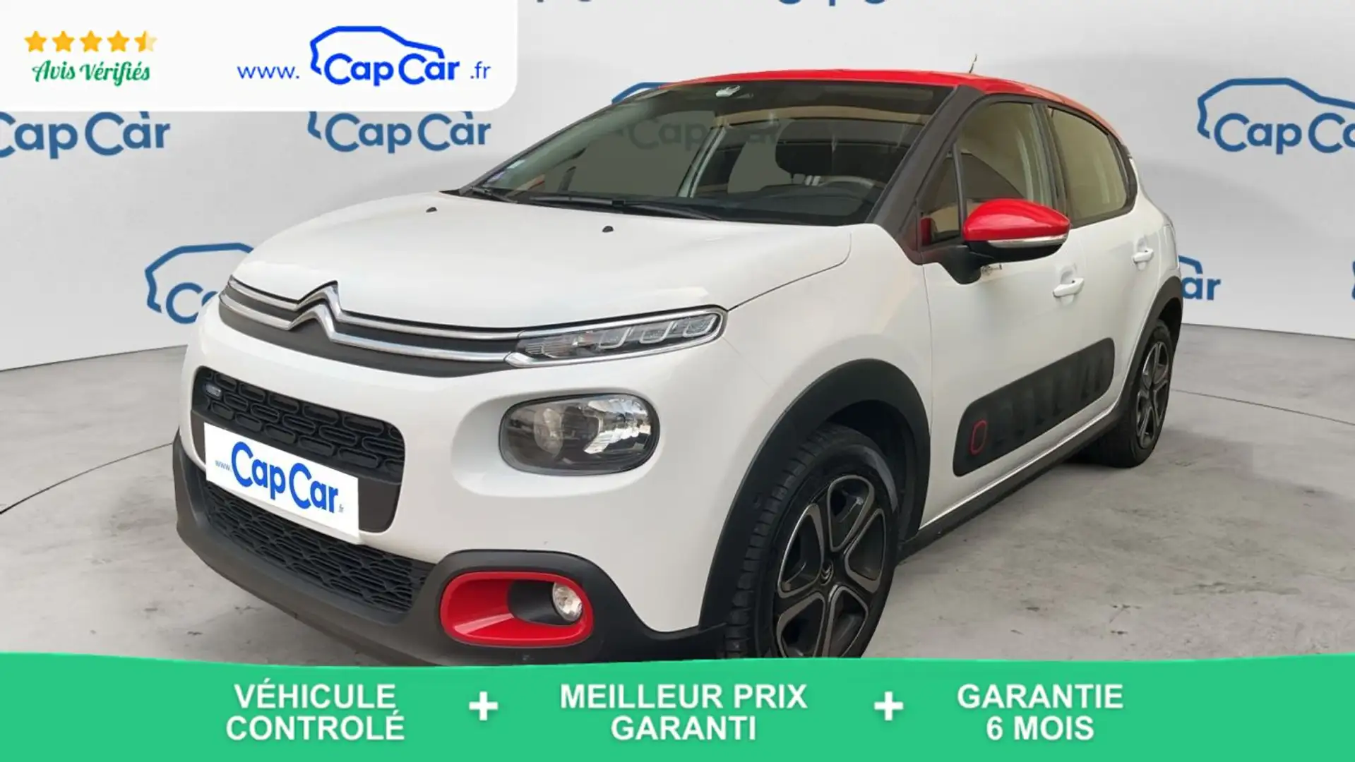 Citroen C3 III 1.2 PureTech 110 EAT6 Shine - Automatique Blanc - 1