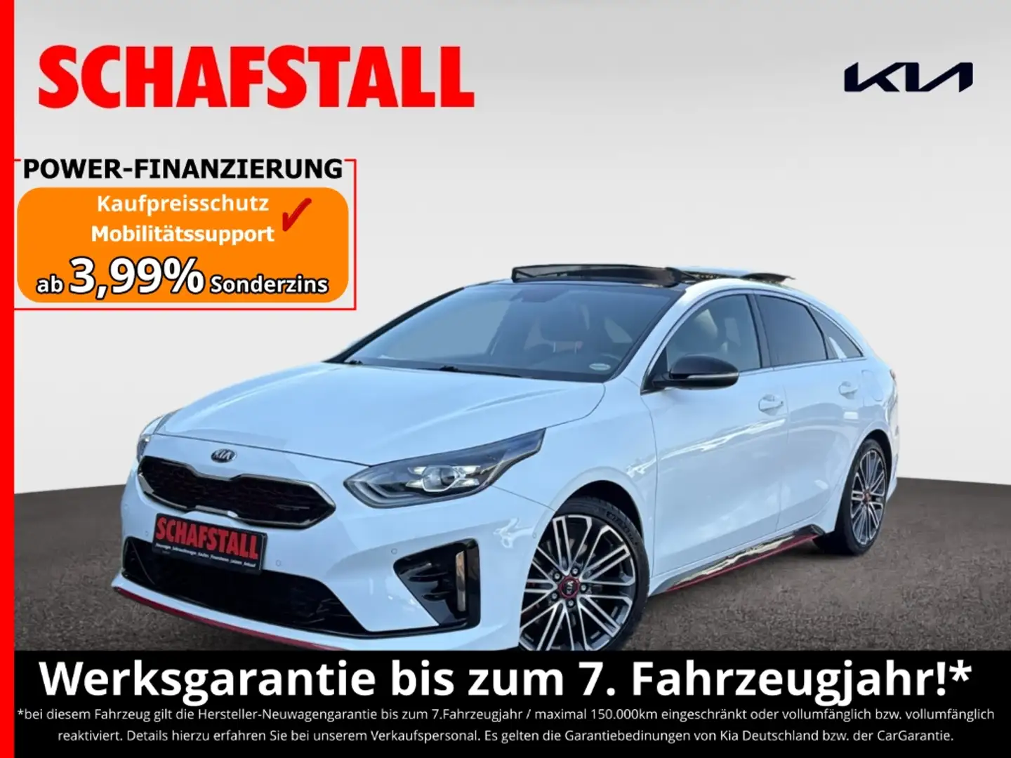 Kia ProCeed / pro_cee'd GT 1.6 T-GDI Automatik Panorama Navi Kamera Carpla Weiß - 1
