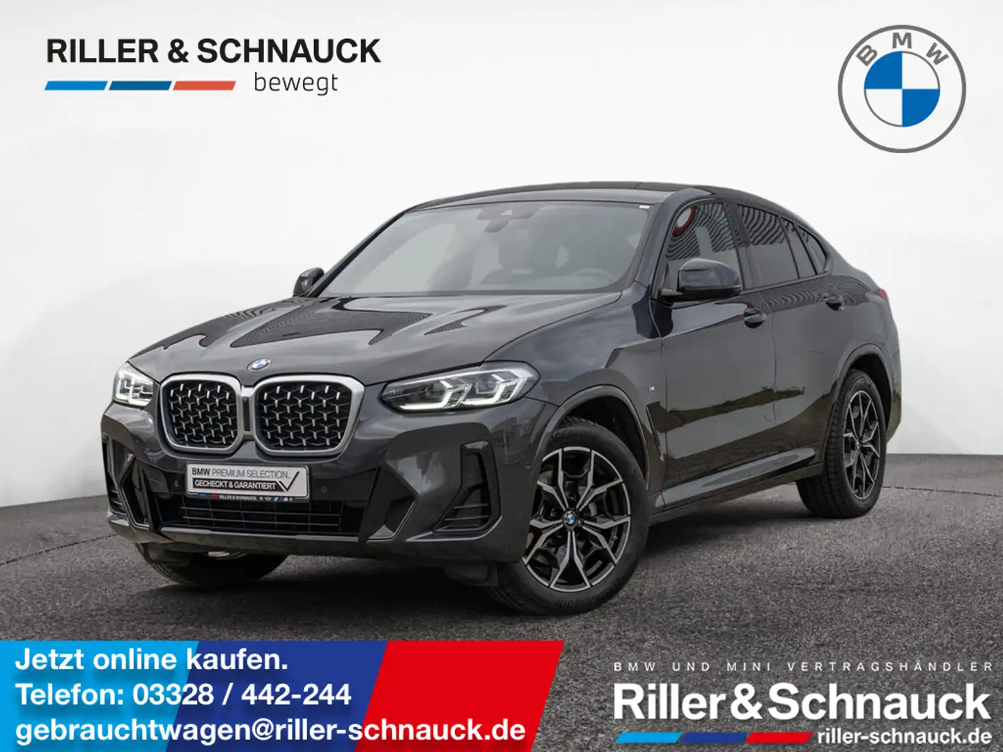 BMW X4 xDrive 30d M-Sport STANDHZ+NAVI+MEM+KAM+WL Grau - 1
