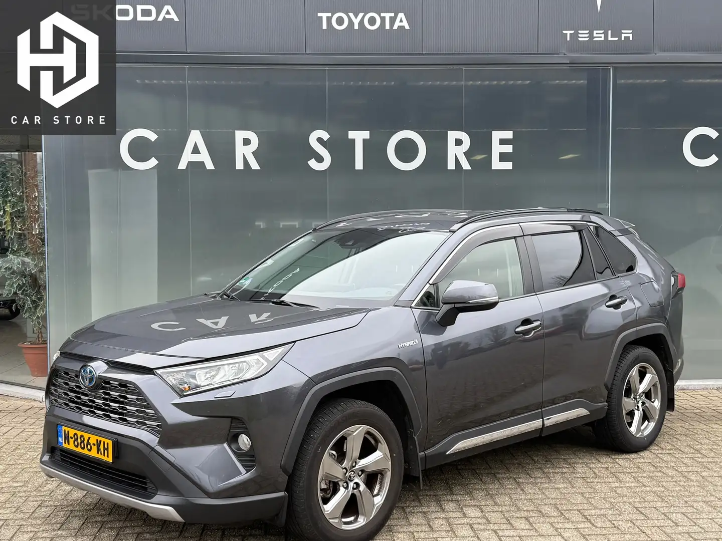 Toyota RAV 4 2.5 Hybrid AWD Alcantara|Navi|Camera|Carplay|Deale Grijs - 1