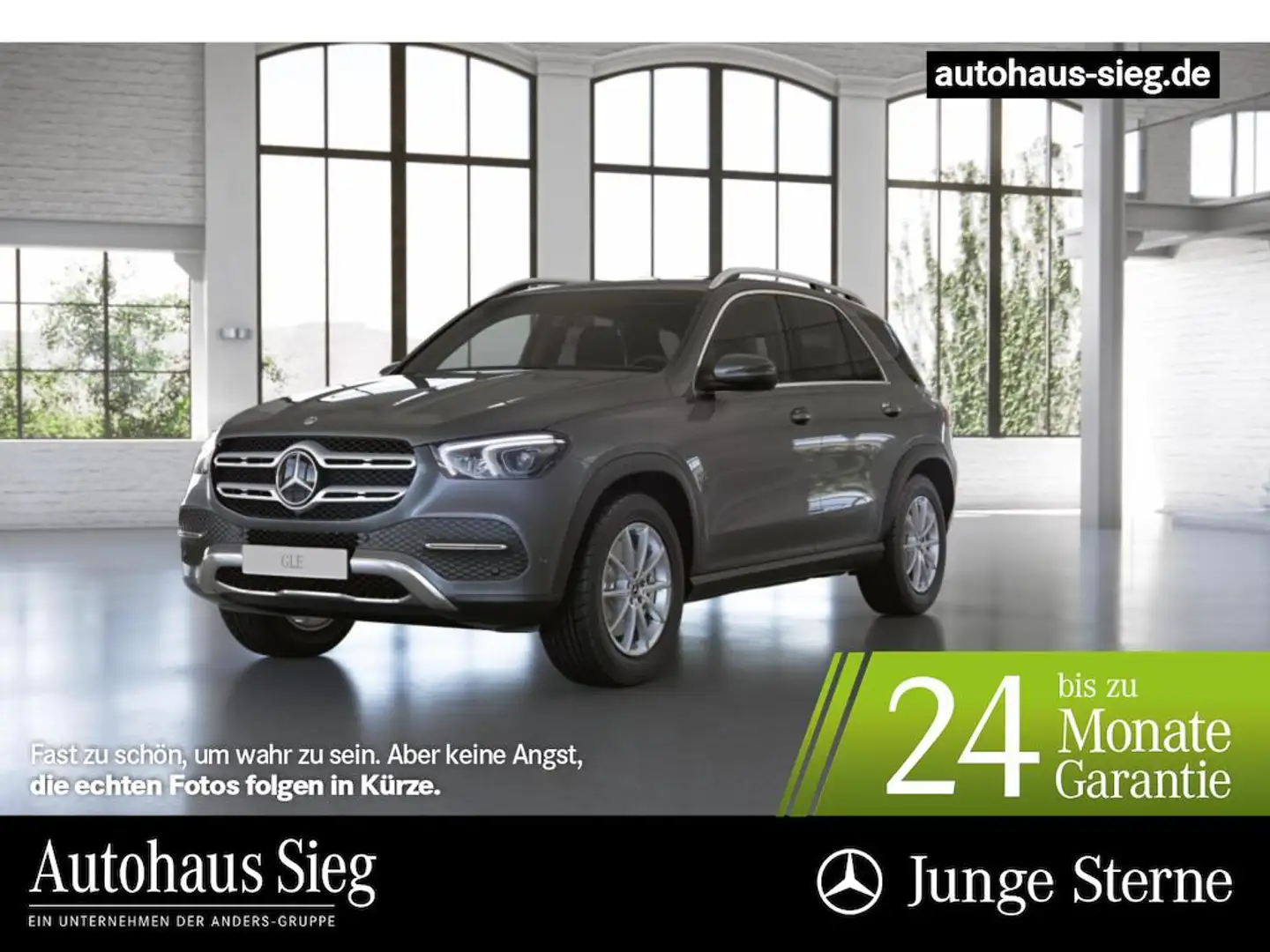 Mercedes-Benz GLE 350 e 4M MBUX+AHK+Sitzkli+Distr+HUD+Memo+360 Gris - 1