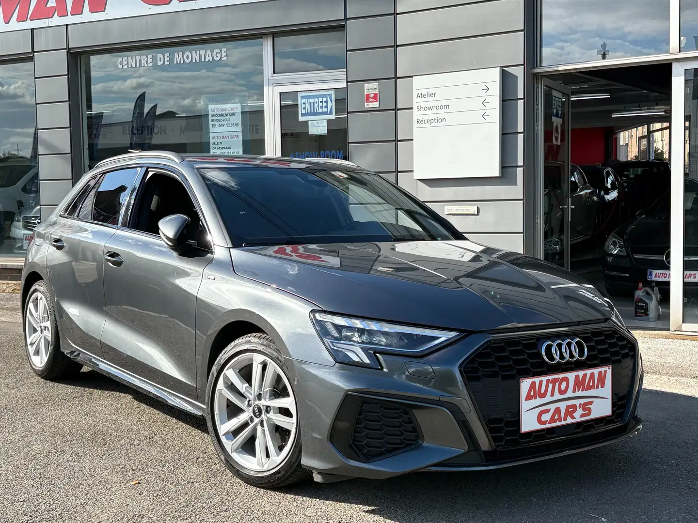 Audi A3 A3 Sportback 30 TFSI - S line S tronic CAMERA GPS Gris - 1