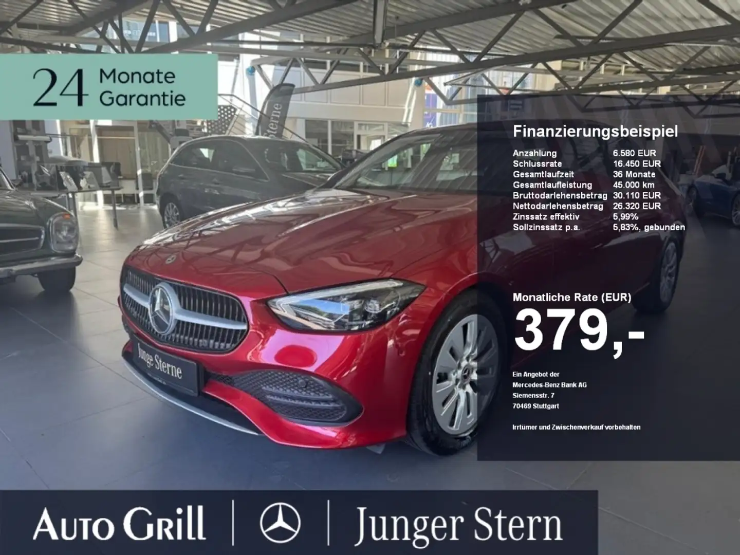 Mercedes-Benz C 200 Keyless GO MBUX Plus Kamera Soundsystem Rouge - 1