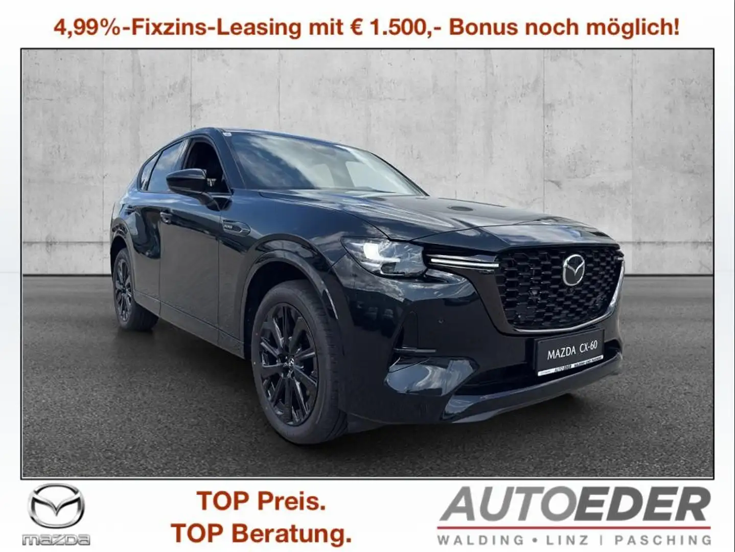 Mazda CX-60 3.3L e-SKYACTIV D AWD HOMURA PLUS Aut. Zwart - 1