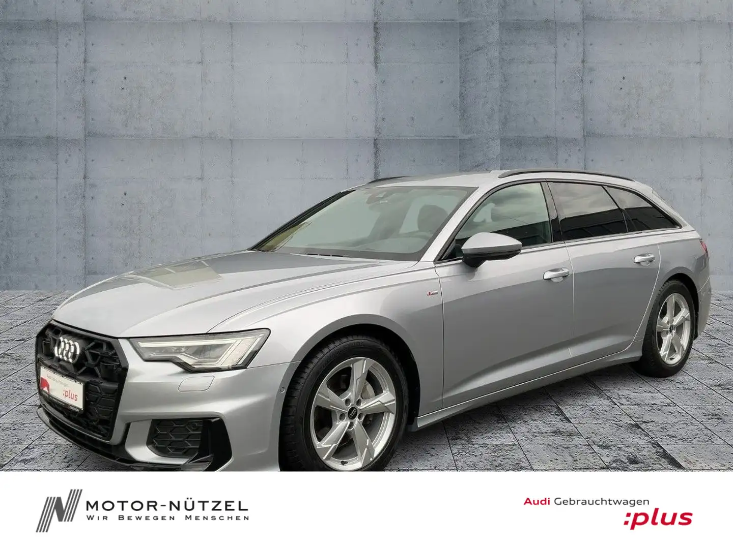 Audi A6 40 TDI S-TR S-LINE MATRIX+NAVI+HuD+360° Silber - 1