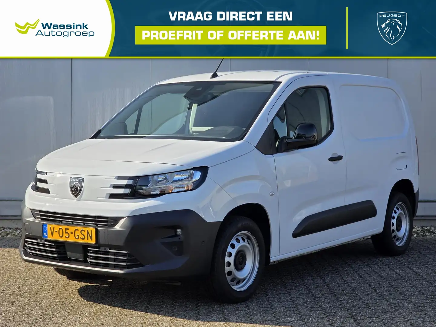 Peugeot Partner 1.5 HDi 100pk L1 1000kg | 3-zits | Navigatie | Par Wit - 1