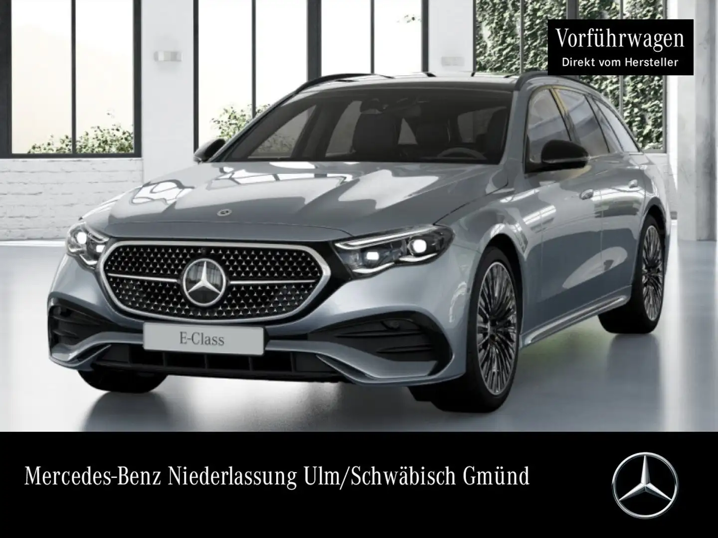 Mercedes-Benz E 200 T 4M AMG Fahrass 360° Stdhzg Pano Distr. AHK Argent - 1