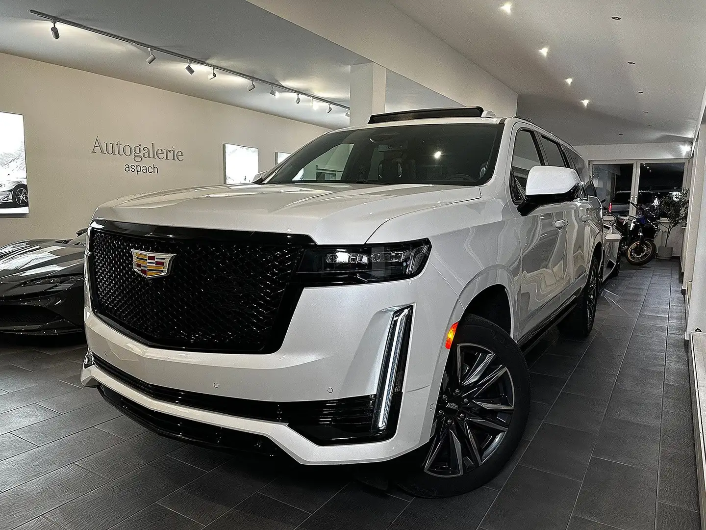 Cadillac Escalade ESV|Sport Platinum|EU-Navi|AHK|RearSeat Білий - 1