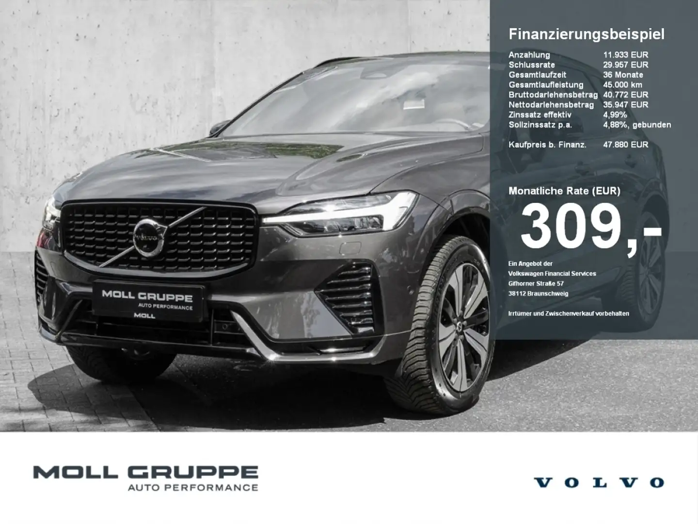 Volvo XC60 T8 Twin Engine AWD R Design Pano Sthz. AHK Grau - 1