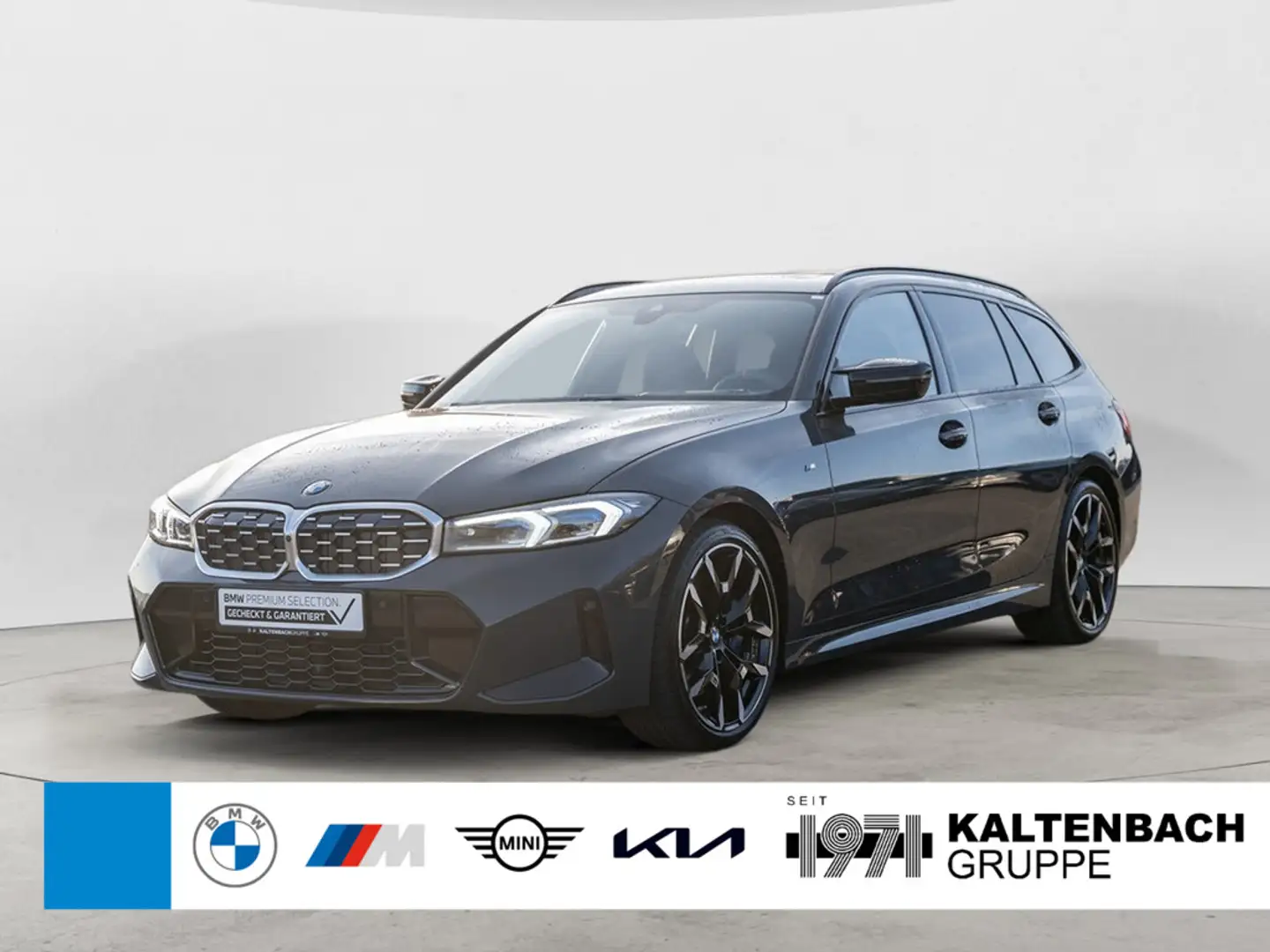 BMW 340 d Touring xDrive PANO AHK LED HUD NAVI LEDER Grau - 1
