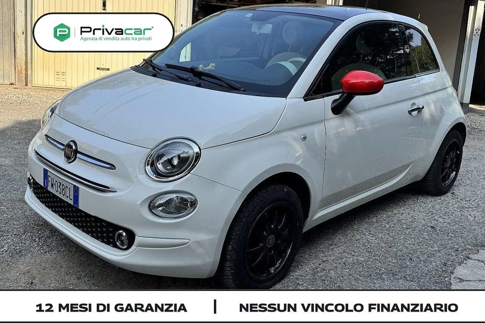 Fiat 500 500 1.2 Lounge Blanc - 1