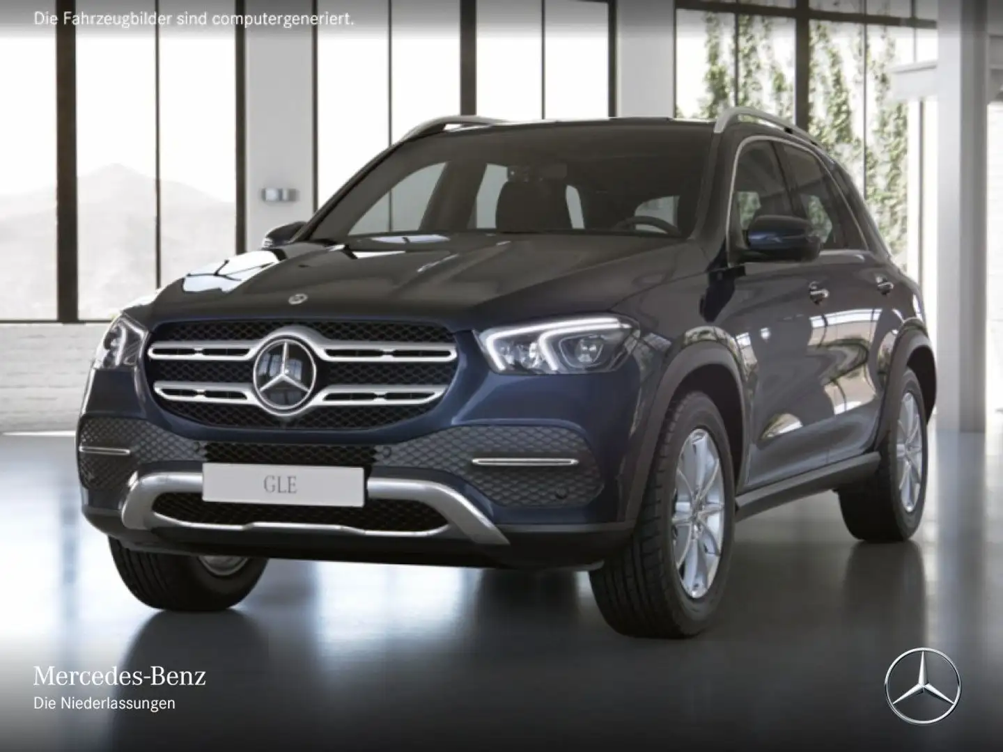Mercedes-Benz GLE 350 de 4M PANO+360+AHK+LED+FAHRASS+19"+HUD+9G Blau - 2