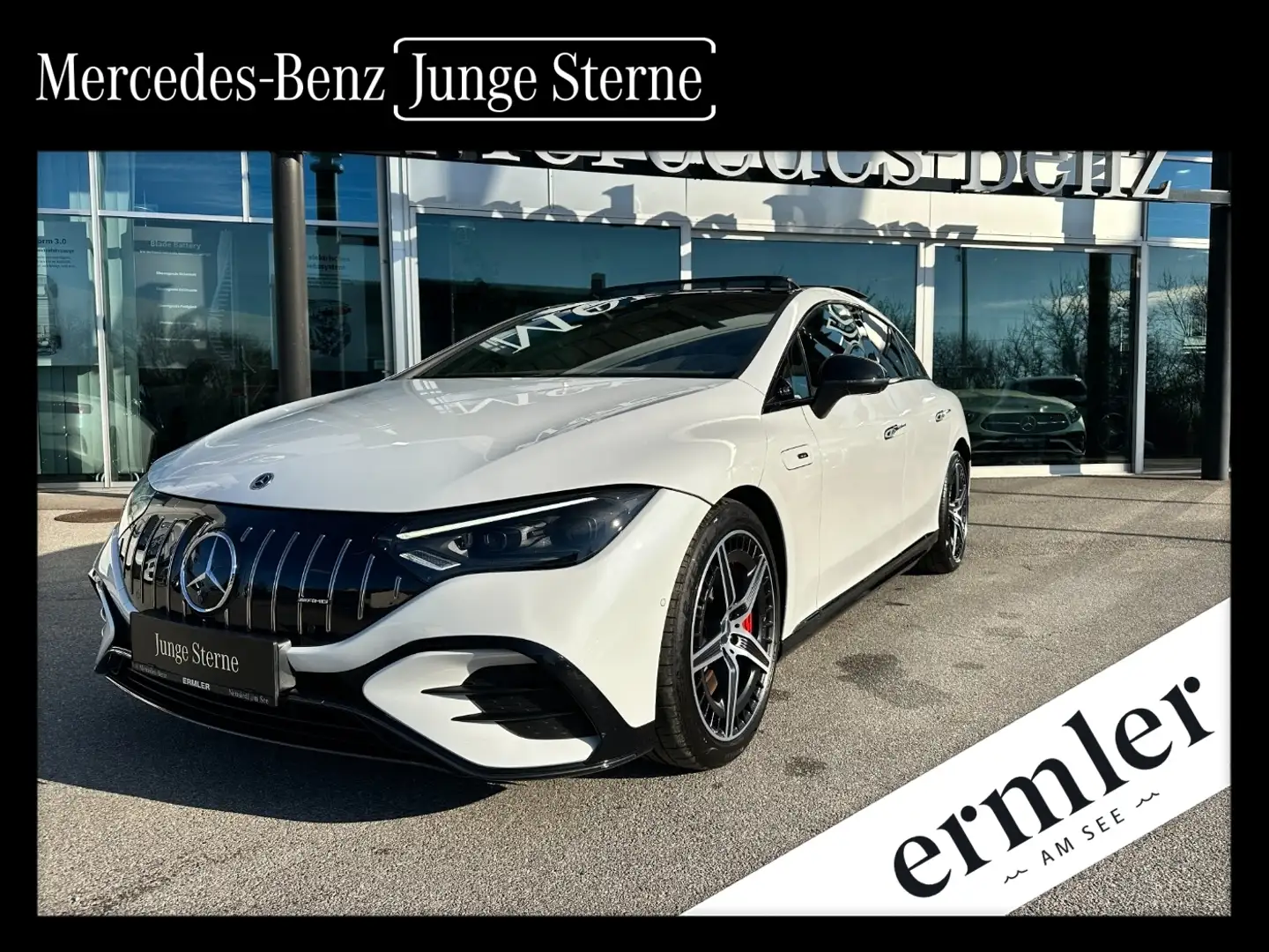 Mercedes-Benz EQE 43 Mercedes-AMG  4MATIC AMG Hyperscreen VOLL Bílá - 1