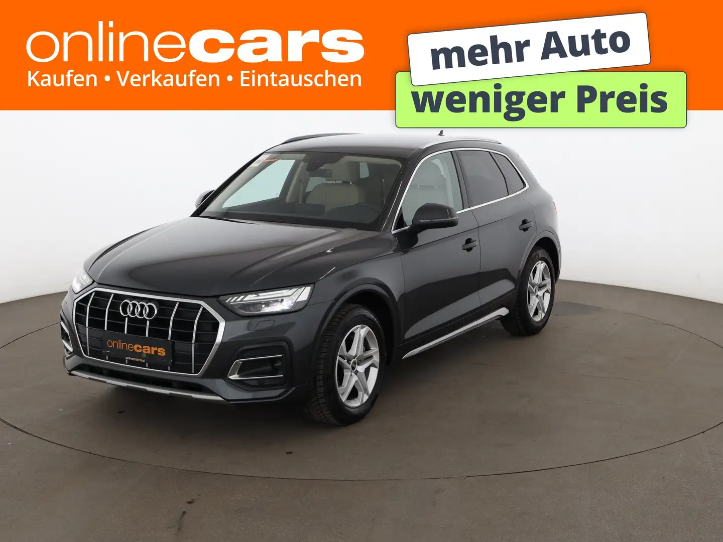 Audi Q5 35 TDI advanced Aut MATRIX AHK LEDER NAVI PDC Grau - 1