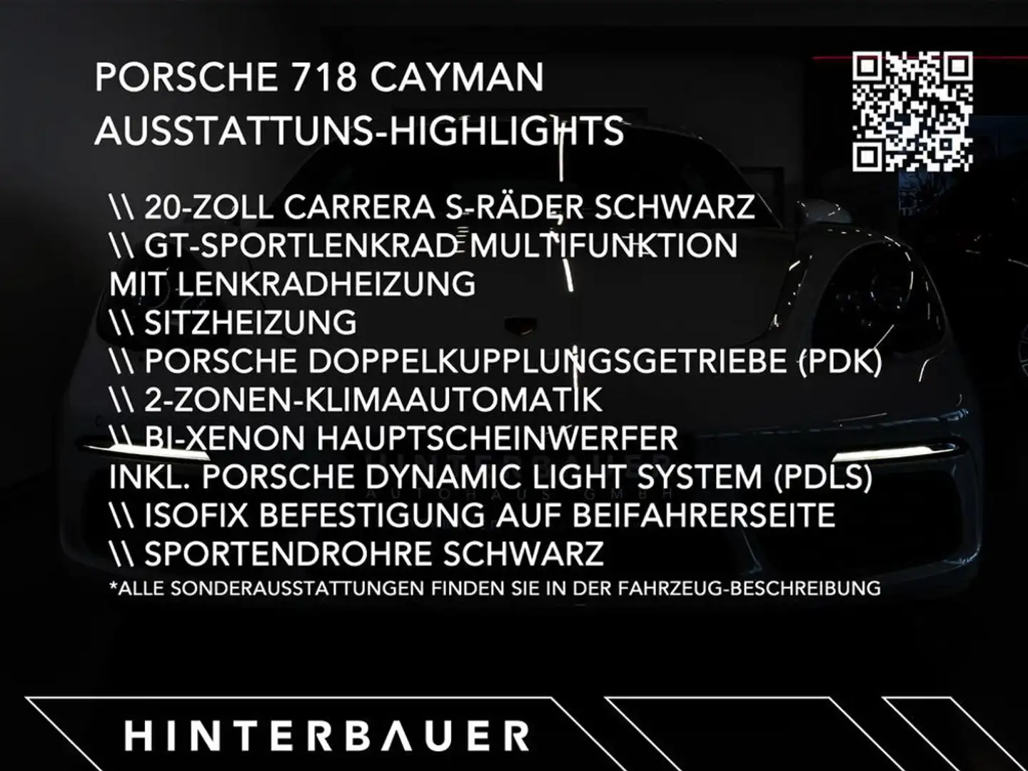 Porsche Cayman 718 Aut.*GT-SPORTLENKRAD*20''-RÄDER* Белый - 2