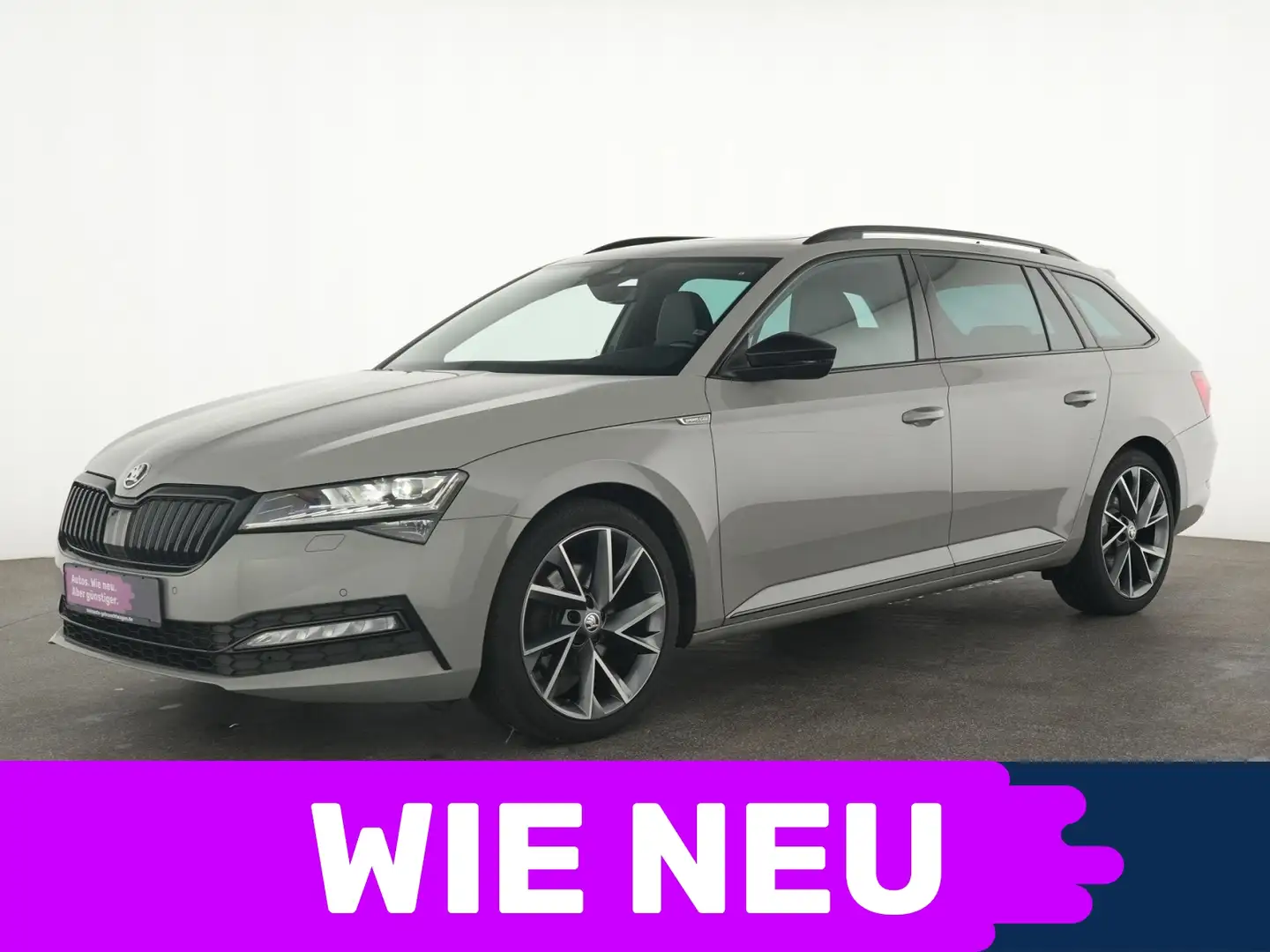 Skoda Superb Sportline Navi|Panorama|AHK|LED|CarPlay Grau - 1