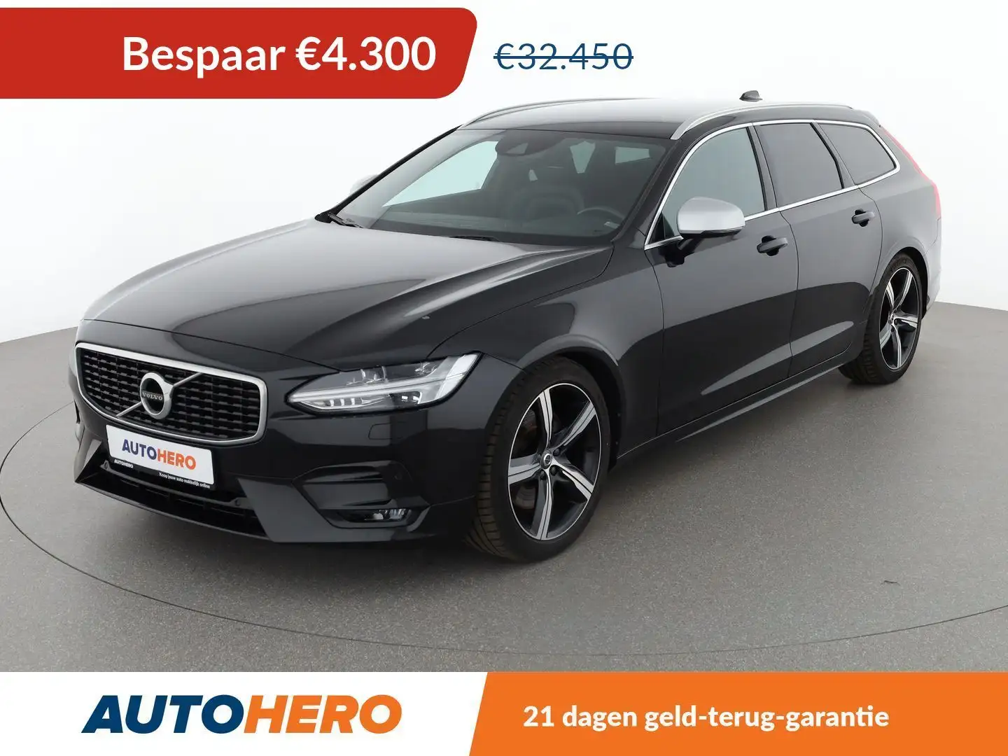 Volvo V90 2.0 T4 R-Design Zwart - 1