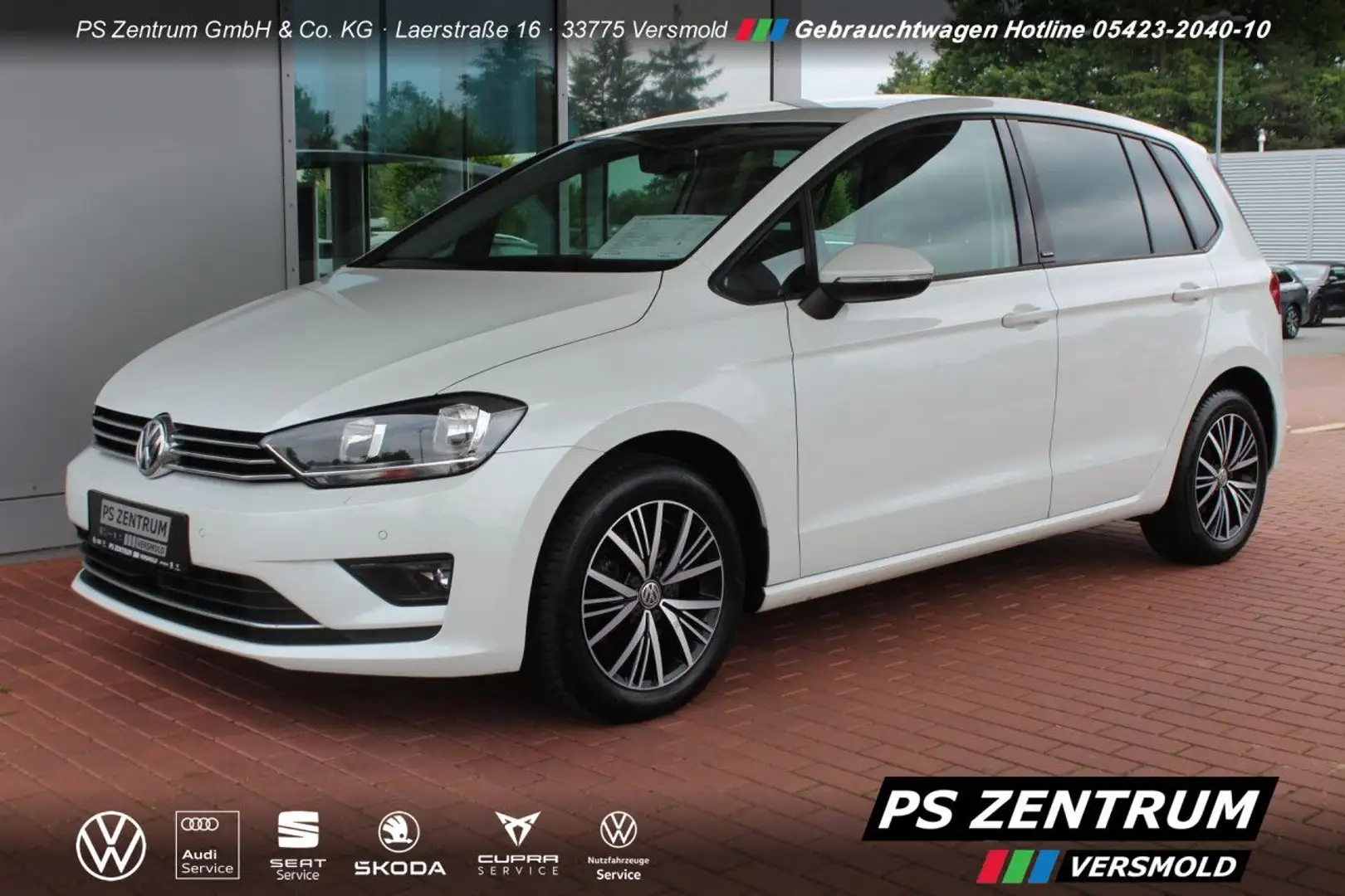 Volkswagen Golf Sportsvan Golf VII Sportsvan 1.6 TDI BMT Allstar NAVI GRA Bianco - 1