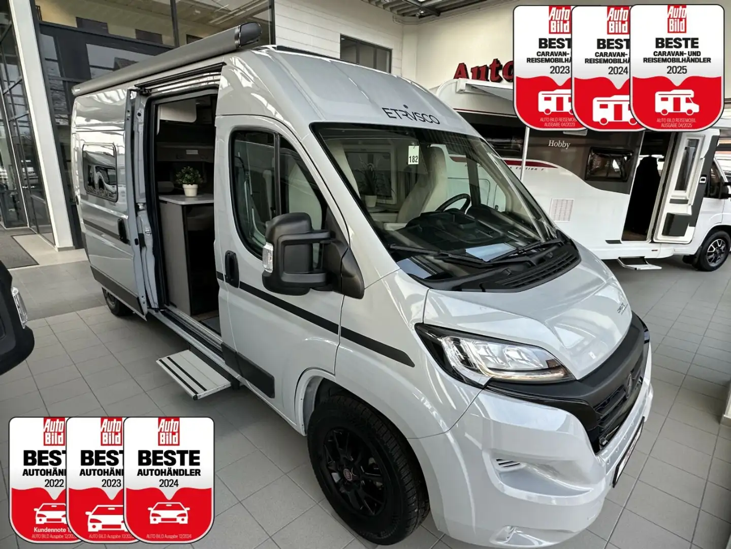 Etrusco CV600 BB MEGA-DEAL Nur 8tkm +Etagenbett+Solar+TV+A Grijs - 1