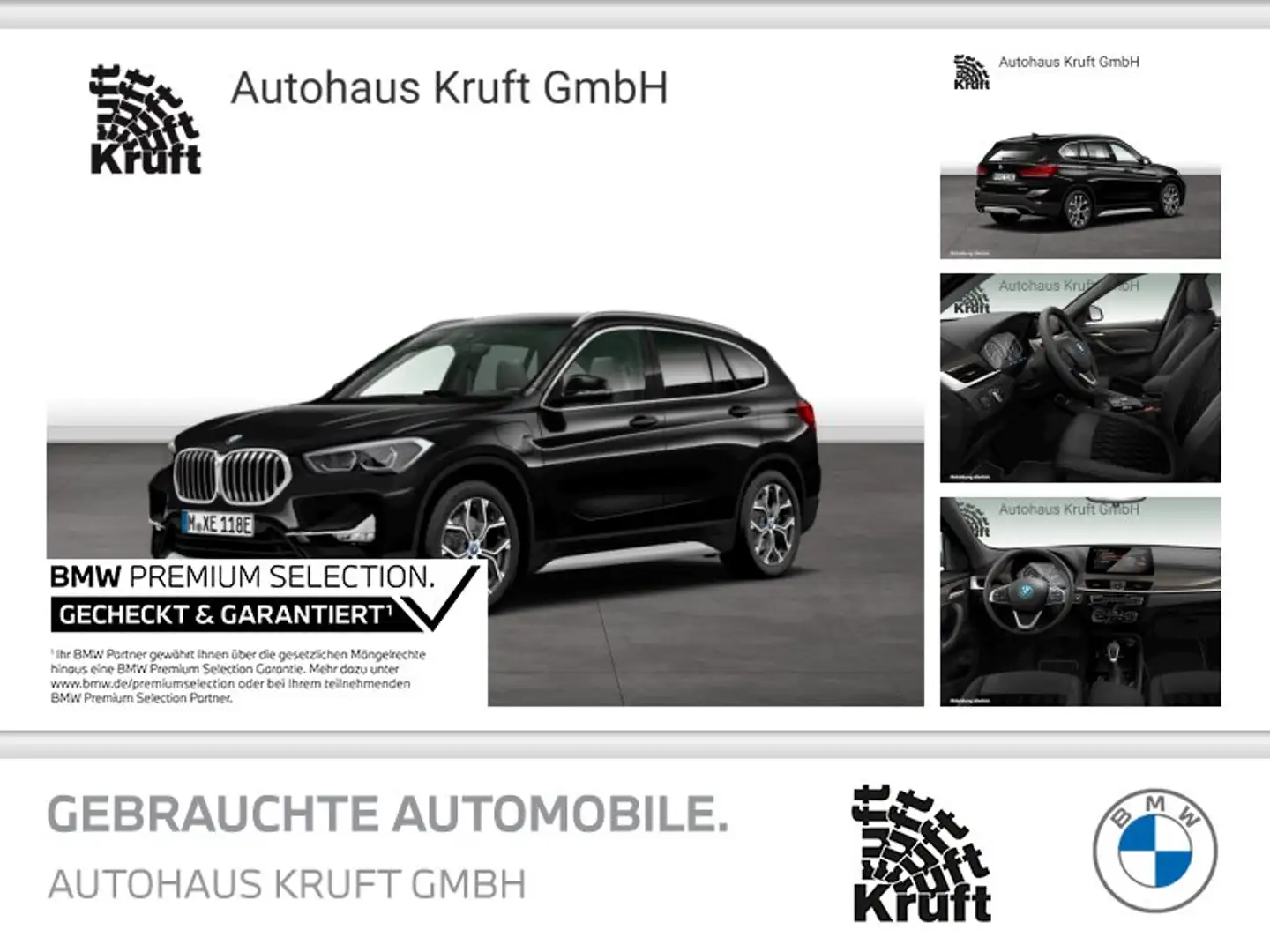 BMW X1 xDrive25e X LINE+NAV PLUS+KAMERA+LED+HUD+LM18 Noir - 1