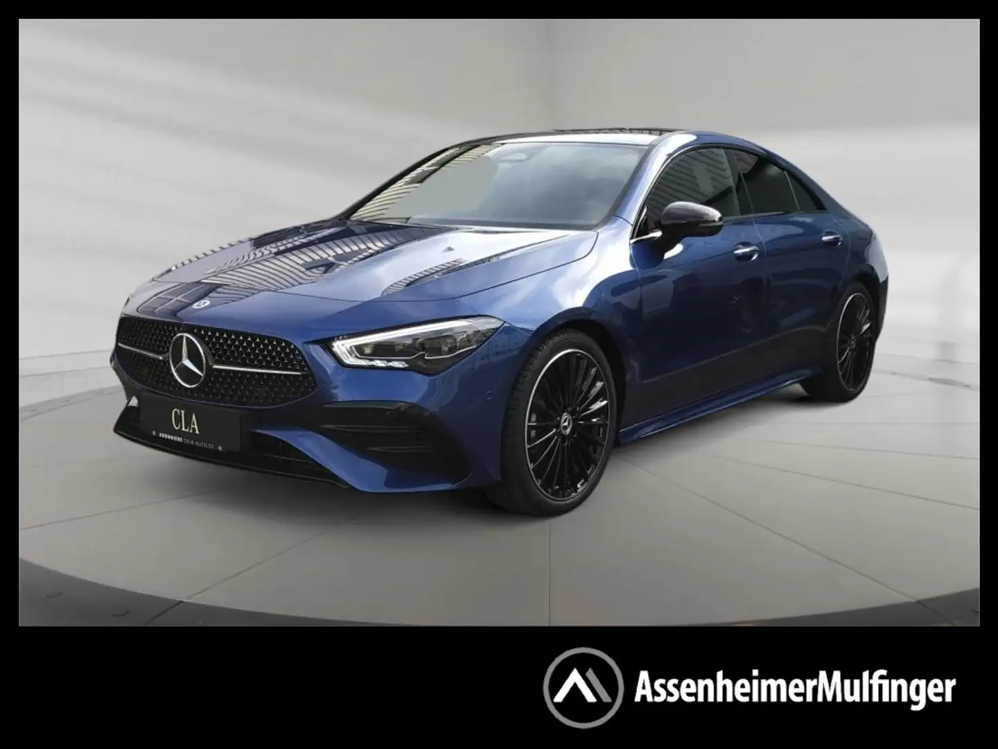 Mercedes-Benz CLA 180 Coupe +MBUX+AMG+Wide+Pano+SpurW+W-Paket Blauw - 1
