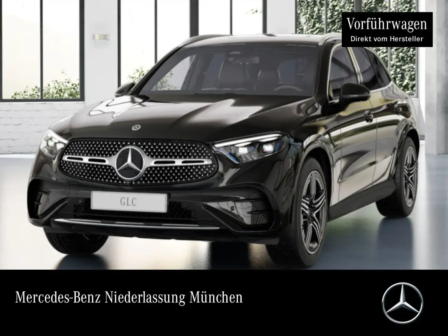 Mercedes-Benz GLC 200 4M AMG+360+AHK+TOTW+KEYLESS+9G Schwarz - 1
